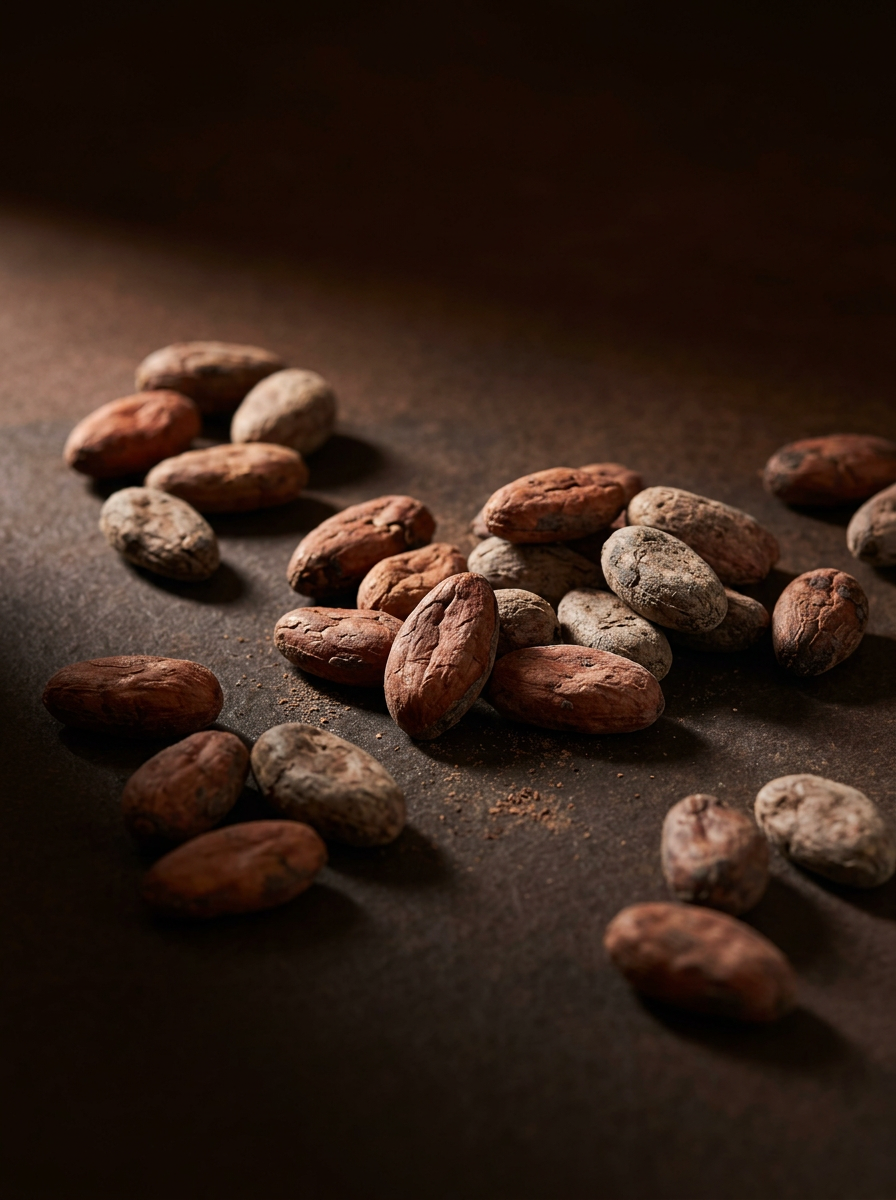 Granos de cacao peruano seleccionados